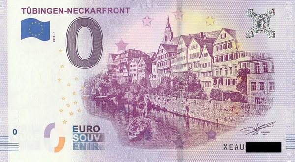 0 Euro Schein - Tübingen Neckarfront 2018 1
