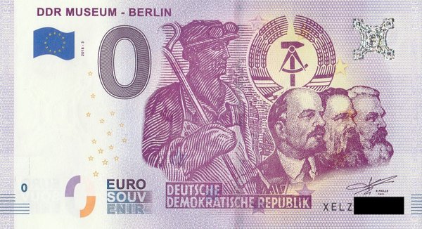 0 Euro Schein - DDR Museum Berlin 2018 3