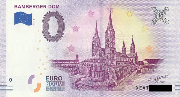 0 Euro Schein - Bamberger Dom 2018 1