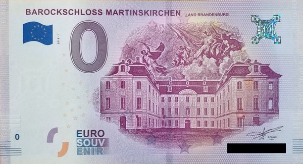 0 Euro Schein - Barockschloss Martinskirchen 2018 1