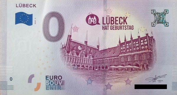 0 Euro Schein - Lübeck hat Geburtstag 2018 3
