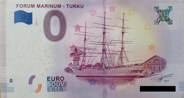 0 Euro Schein - Finnland Forum Marinum - Turku 2018 1