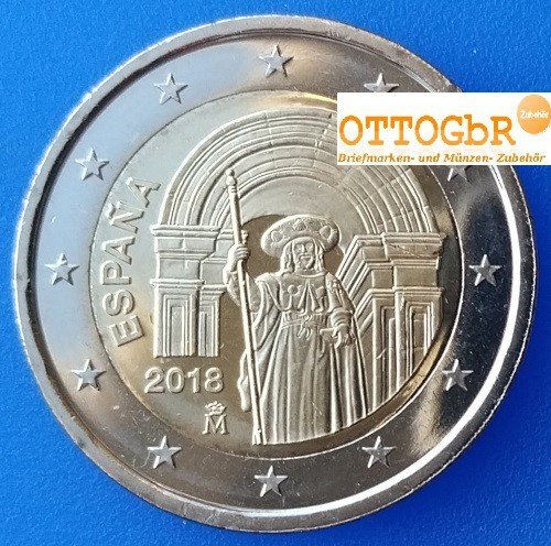 2 Euro Sondermünze Spanien 2018 Santiago de Compostela