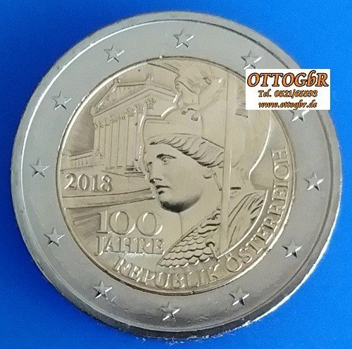 2 Euro Sondermünze 2018 Österreich - Republik