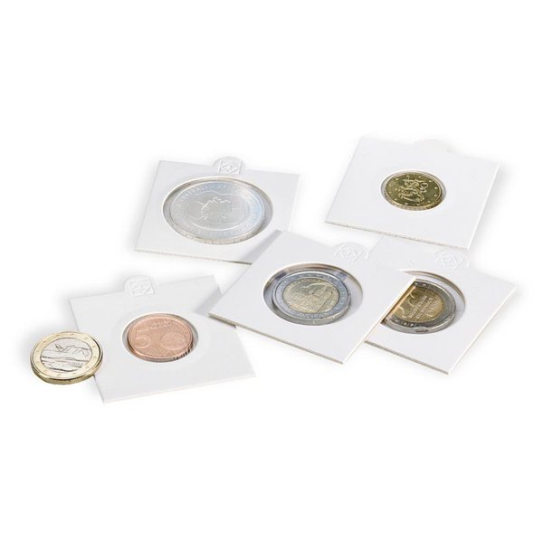 Leuchtturm Münzrähmchen selbstklebend, für Münzen, 1000er-Pack
