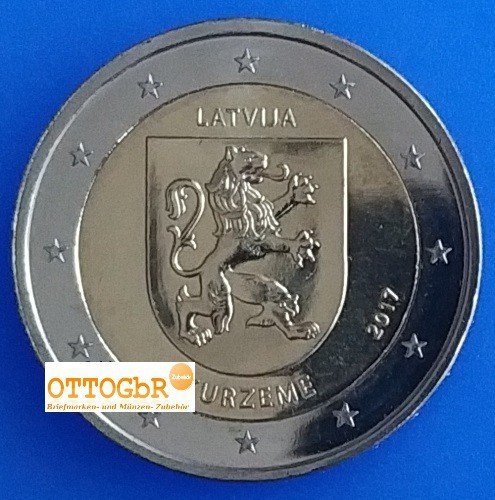 2 Euro Sondermünze 2017 Lettland - Kurzeme
