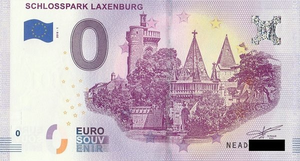 0 Euro Schein - Österreich Schlosspark Laxenburg 2018 1