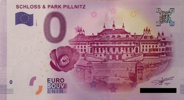 0 Euro Schein - Schloss & Park Pillnitz 2017 1