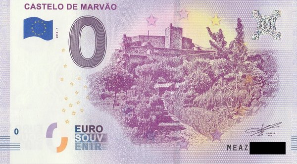 0 Euro Schein - Portugal Castelo de Marvao 2018 1