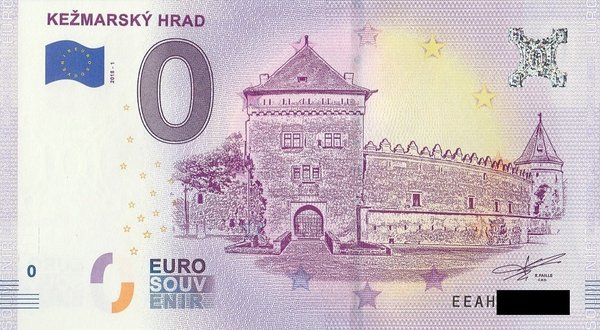 0 Euro Schein - Slowakei Die Kesmark Burg 2018 1