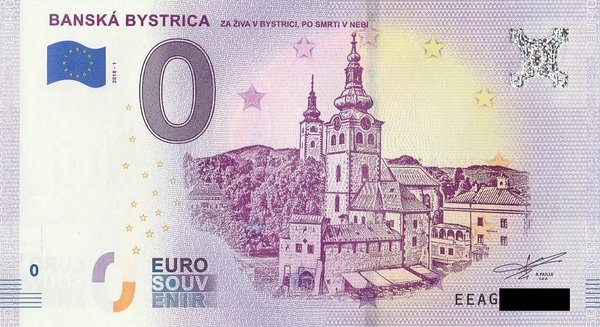 0 Euro Schein - Slowakei Die Stadtburg Neusohl / Banska Bystrica 2018 1
