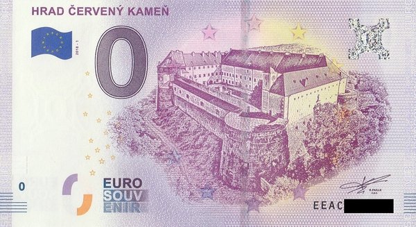 0 Euro Schein - Slowakei Die Burg Cerveny Kamen 2018 1