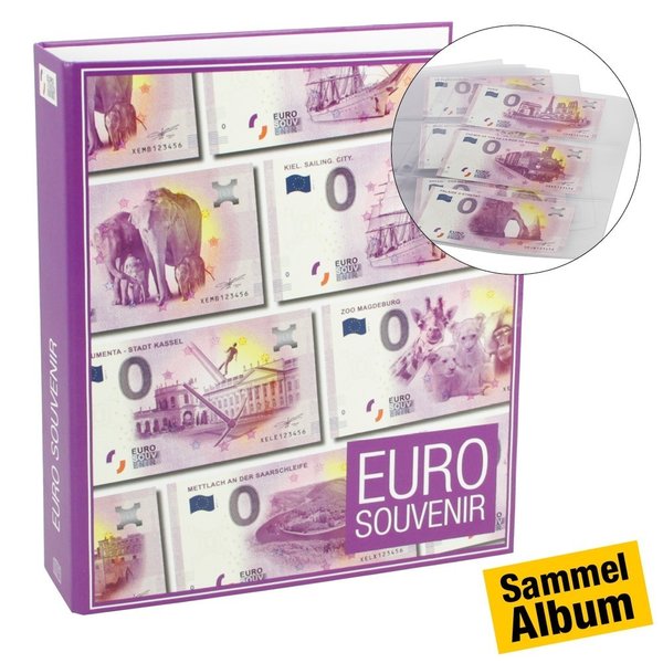 Safe Souvenirschein Sammelalbum für 0 Euro Scheine