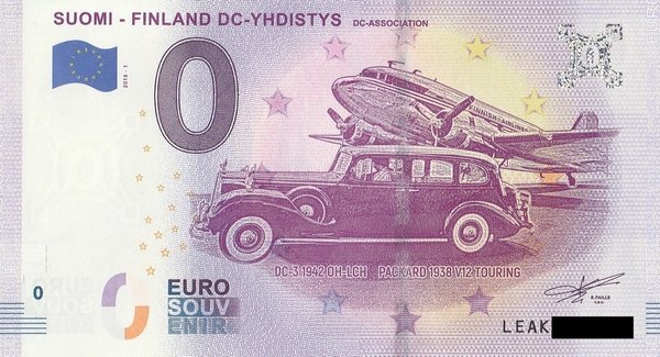 0 Euro Schein - Finnland Suomi DC - YHDISTYS 2018 1
