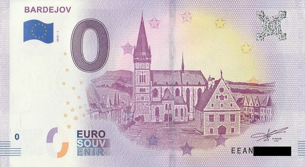 0 Euro Schein - Slowakei Bardejov 2018 1