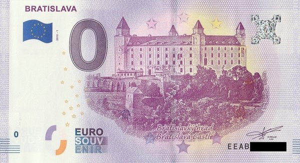 0 Euro Schein - Slowakei Bratislava 2018 1