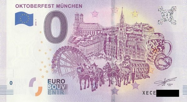 0 Euro Schein - Oktoberfest München 2018 1