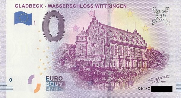 0 Euro Schein - Gladbeck Wasserschloss Wittringen 2018 1