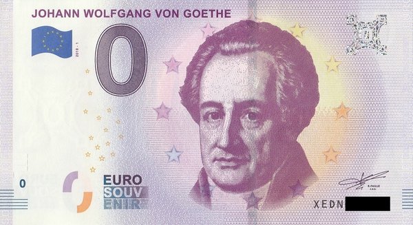 0 Euro Schein - Johann Wolfgang von Goethe 2018 1