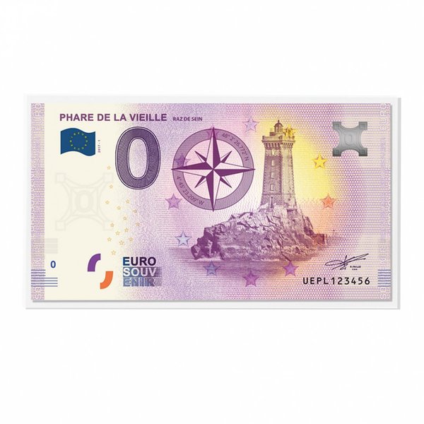 Leuchtturm Schutzhüllen BASIC für Banknoten und Euro Souvenir Scheine 140 x 80 mm, 50er Pack 359380