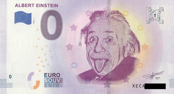 0 Euro Schein - Albert Einstein 2018 1