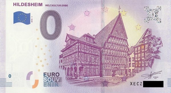 0 Euro Schein - Hildesheim Weltkulturerbe 2018 1