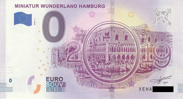 0 Euro Schein - Miniatur Wunderland Venedig 2018 5