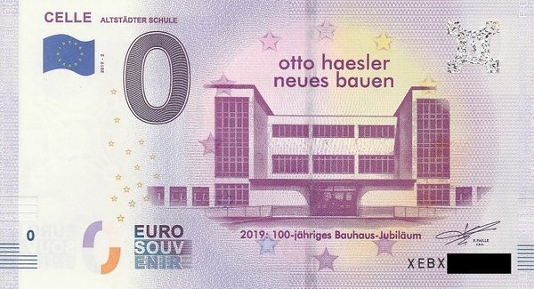 0 Euro Schein - Celle Altstädter Schule 2019-2