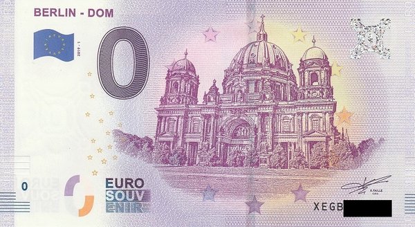 0 Euro Schein - Berlin Dom 2019-1