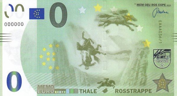 Memo Euro Schein - Thale Rosstrappe 36/1