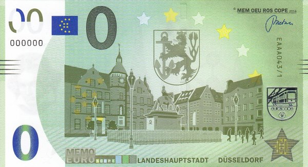 Memo Euro Schein - Düsseldorf Landeshauptstadt 43/1