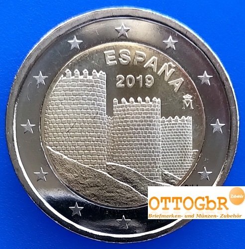 2 Euro Sondermünze Spanien 2019 Altstadt von Ávila