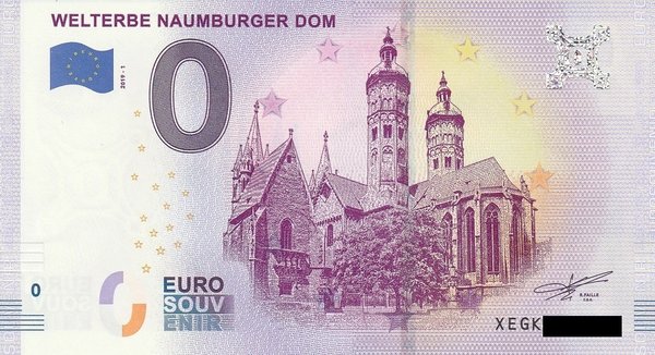 0 Euro Schein - Welterbe Naumburger Dom 19-1