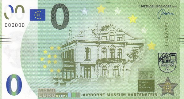 Memo Euro Schein - Oosterbeek Airbornemuseum 52/1