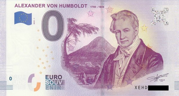 0 Euro Schein - Alexander von Humboldt 2019-1
