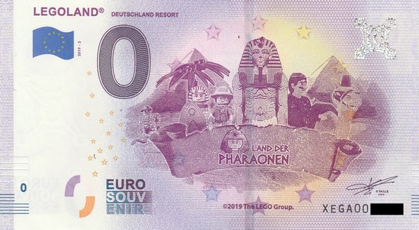 0 Euro Schein - LEGOLAND Deutschland Resort 2019-2