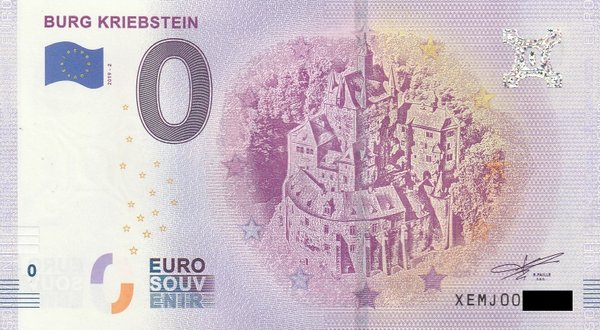 0 Euro Schein - Burg Kriebstein 2019-2