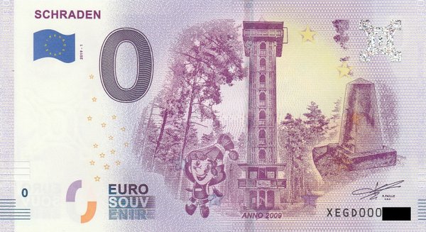 0 Euro Schein - Schraden 2019-1
