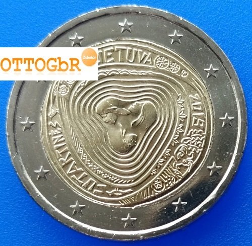 2 Euro Sondermünze Litauen 2019 Volkslieder