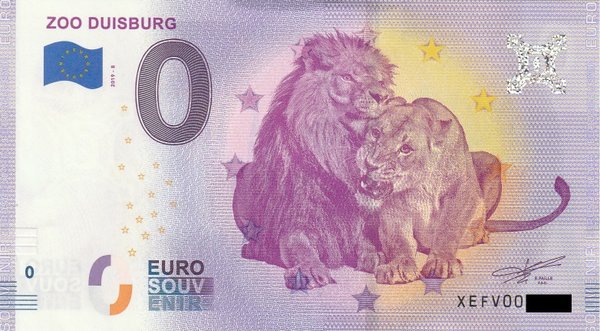 0 Euro Schein - Zoo Duisburg 2019-8