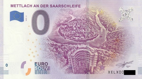 0 Euro Schein - Mettlach an der Saarschleife 2019-2 XELX