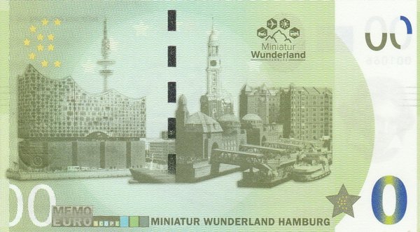 MEMOEURO Schein Miniatur Wunderland Hamburg 104/1