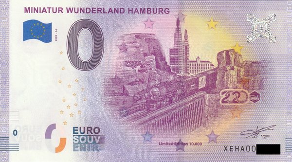 0 Euro Schein - Miniatur Wunderland Hamburg 2020-14 BigBoy