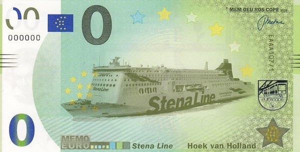 MEMOEURO Schein Stena Line Hoek van Holland 107/1