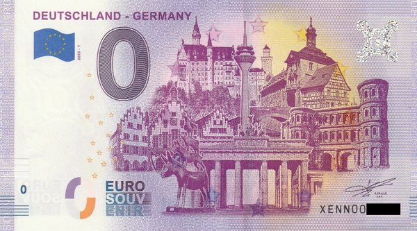 0 Euro Schein - Deutschland - Germany 2020-1 XENN