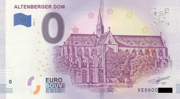 0 Euro Schein - Altenberger Dom 2019-1 XEDD