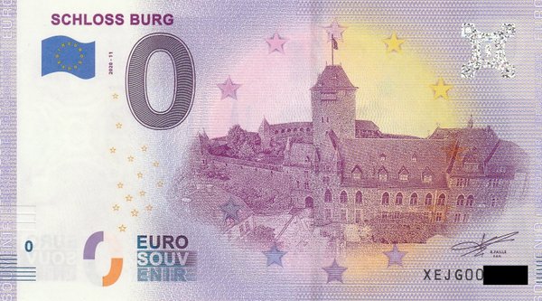 0 Euro Schein - Schloss Burg 2020-11 XEJG