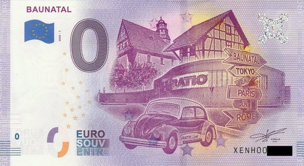 0 Euro Schein - Baunatal 2020-1 XENH