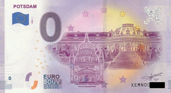 0 Euro Schein - Potsdam 2020-1 XEMN