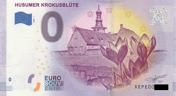 0 Euro Schein - Husumer Krokusblüte 2020-1 XEPE